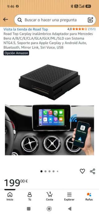 Módulo CarPlay Mercedes ZW-BC-T113-BOX