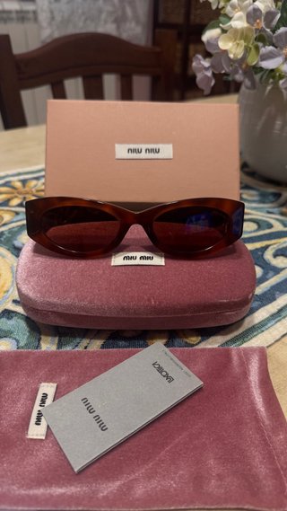 Occhiali da sole Miu Miu marroni