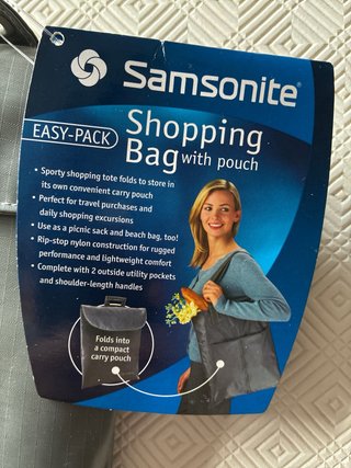 Bolsa de compras Samsonite plegable con funda