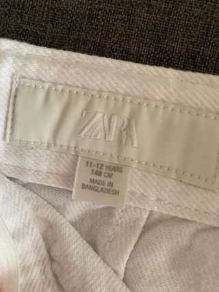 Falda pantalón blanca 11-12 años