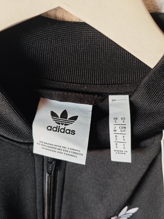 Chaqueta deportiva Adidas negra talla S mujer vint