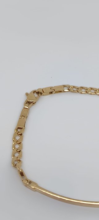 J-0877 Esclava Oro 18K Barbada