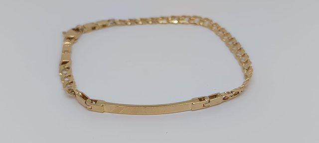 J-0877 Esclava Oro 18K Barbada