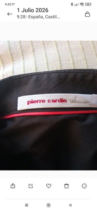 Camisa Pierre Cardin mujer marrón