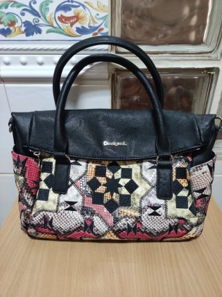 Bolso Desigual Negro Multicolor