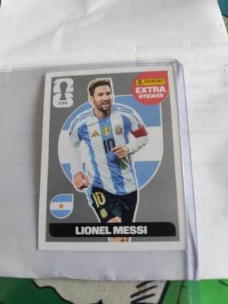 Sticker Extra Lionel Messi plata 2026