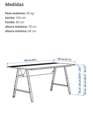 Mesa escritorio negra madrera y patas de metal.