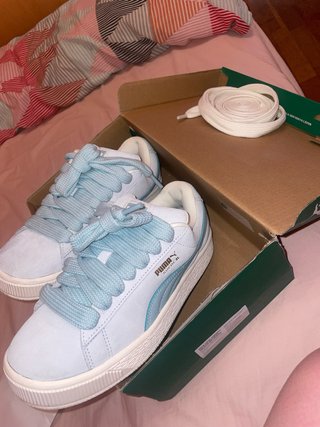 Puma Bambas Azul y Blanco