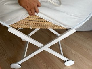 Minicuna ratán 40x80 con funda y ruedas ZARA HOME