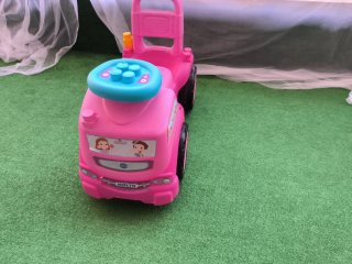Correpasillos rosa con empujador