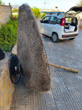 Sombrilla Esparto Hierro