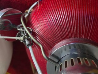 Lámpara Roja Estilo Loft Industrial