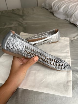 Bailarinas Zara plateadas