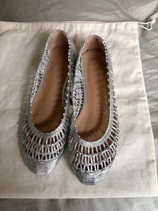 Bailarinas Zara plateadas