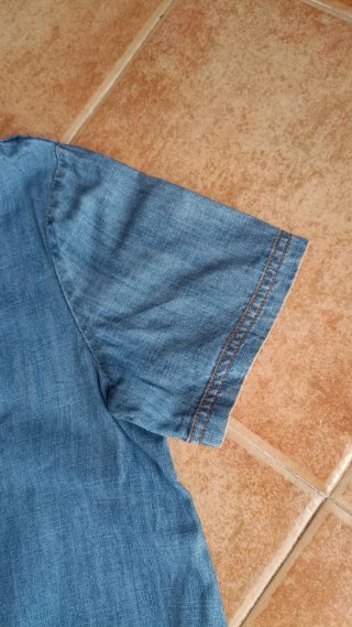 Vestido tejano con bolsillos