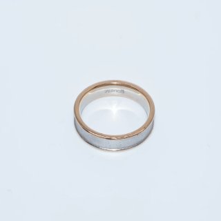 Anillo Oro 18k Bicolor con brillantes
