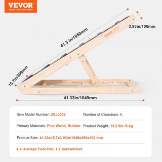 Rampas para Perros, Rampa Plegable para Mascotas para Cama, Rampa Ajustable para Perros Pequeños, Grandes, Viejos y Gatos, Rampa de Madera para Mascotas con Rampa de 105 cm de Largo, Ajustable de ...
