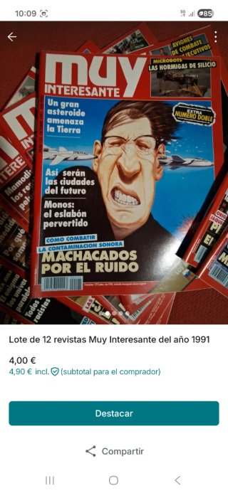 Revistas Muy Interesante año 1991 [enero a diciemb