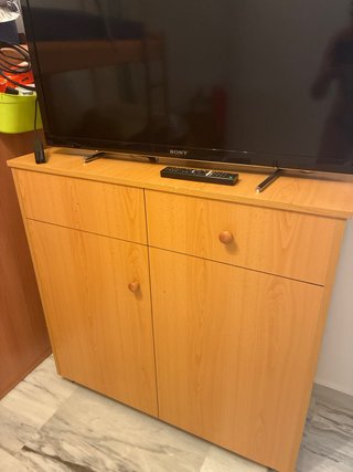 Mueble de madera cama