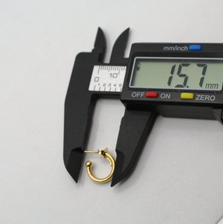 Aros de oro 18k 2.3g