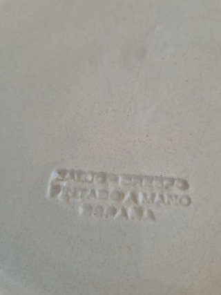 Plato decorativo pintado a mano