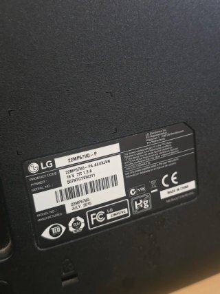 Monitor LG 22 Full HD HDMI DVI VGA