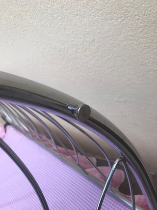 Cuna niquelada con colchón