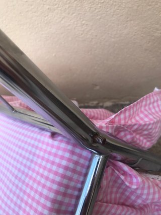 Cuna niquelada con colchón