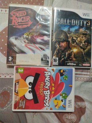 Juegos Wii: Speed Racer, Call of Duty 3, Angry Bir