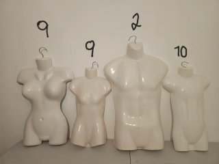 Lote 30 Maniquíes Torso Blanco