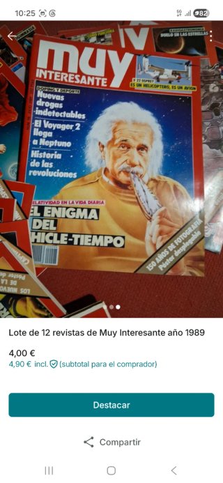 Revistas Muy Interesante año 1989 de enero a dicie