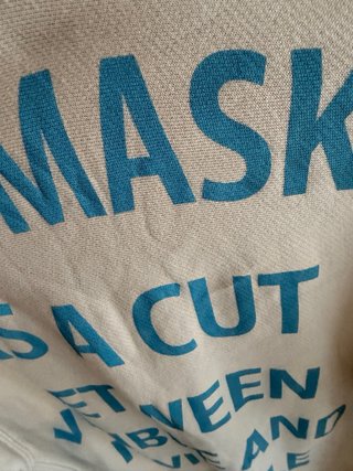 Sudadera Gucci Manifesto Mask Beige/Azul