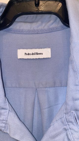 Camisa Pedro del Hierro azul NEGOCIABLE