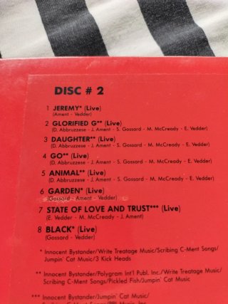 CD doble Pearl Jam - Dissident En Directo