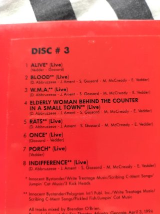 CD doble Pearl Jam - Dissident En Directo
