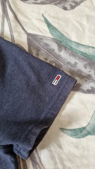Camiseta Tommy Jeans Hombre Talla S Algodón Azul