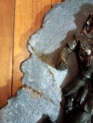 Trofeo Fútbol Piedra y Bota Negra
