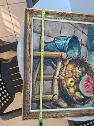 Cuadro al óleo original sobre lienzo enmarcado