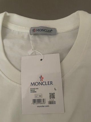 Camiseta Moncler Blanca Talla L