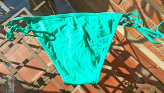Bikini Triángulo varias texturas tejido.