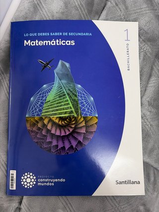 Libro matematicas 1bach