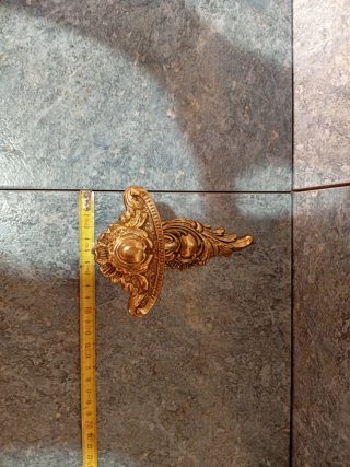 Percheros antiguos dorados (2 unidades)