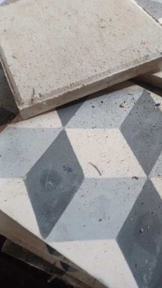 Azulejo hidráulico antiguo diseño 3D