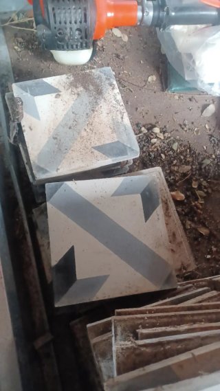 Azulejo hidráulico antiguo diseño 3D
