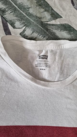 Camiseta Levi's Talla M Blanca Algodón