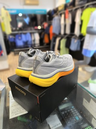 Zapatillas Saucony Ride 19 Hombre Gris/Naranja