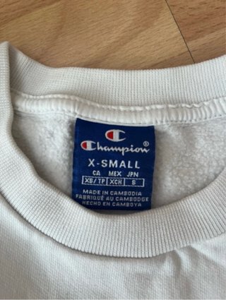 Sudadera Champion Blanca Talla XS