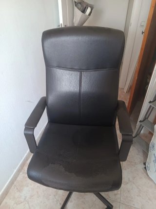 Silla de oficina/escritorio negra y azul