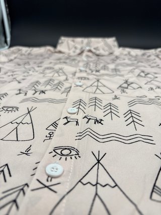 Camicia estiva maniche corte fantasia