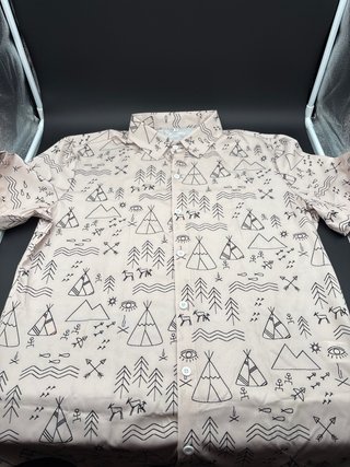 Camicia estiva maniche corte fantasia